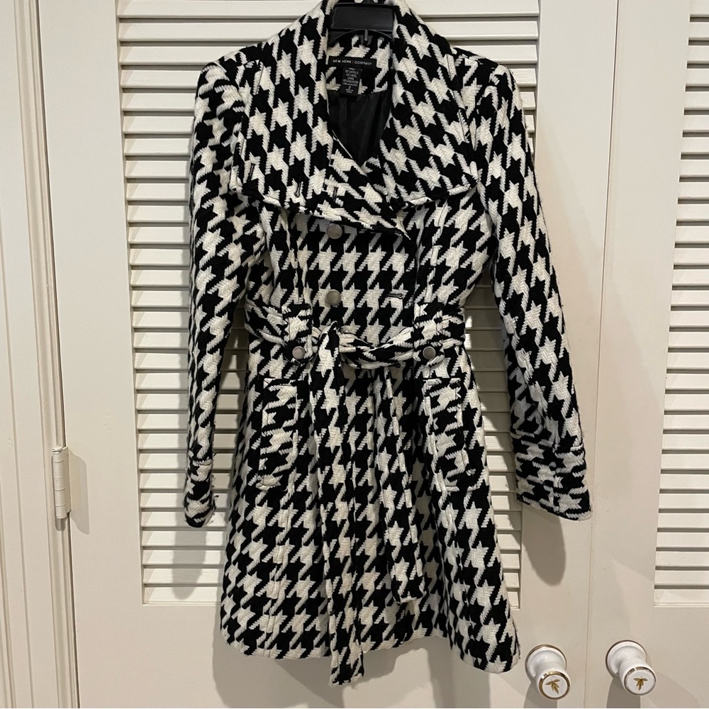 New York and co Y2K sz 2 Herringbone Trench Coat